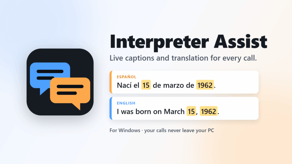 Interpreter Assist key art